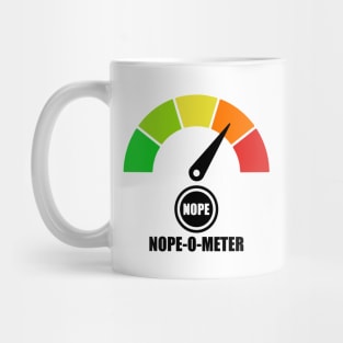 Meter Series - NOPE-O-METER 2 - Nope Icons - Gauge Level 4 - NOPE - 4A Mug